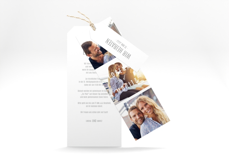 Hochzeitseinladung Memory Kartentrio
