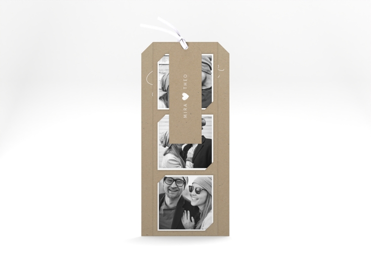 Hochzeitseinladung Crafty Kartentrio Kraftpapier