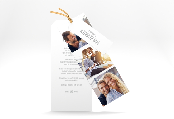 Hochzeitseinladung Memory Kartentrio