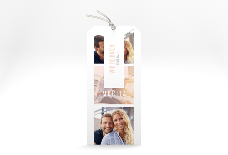 Hochzeitseinladung Memory Kartentrio rosa