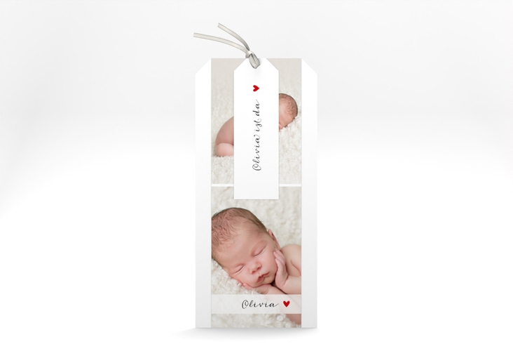 Geburtskarte Zauberhaft Kartentrio weiss