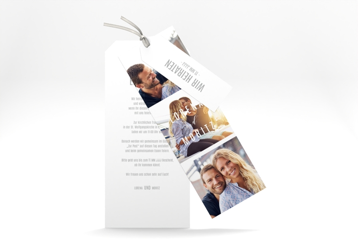 Hochzeitseinladung Memory Kartentrio