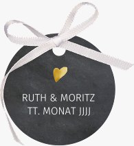 Geschenkanhänger Hochzeit Chalkboard
