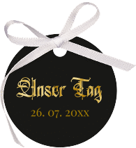 Geschenkanhänger Hochzeit "Wednesday"