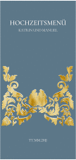 Menükarte Hochzeit "Royal"