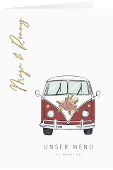 Menükarte Hochzeit Hochzeitsbulli