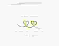 Hochzeitseinladung "Doppelherz Schleife"