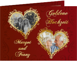 Hochzeitseinladung "Goldene Hochzeit"