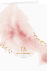 Menükarte Hochzeit "Pastell"