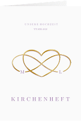 Kirchenheft Hochzeit Infinity