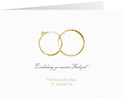 Klick: Details zu Hochzeitseinladung "Trauringe" anzeigen Hochzeitseinladung "Trauringe"