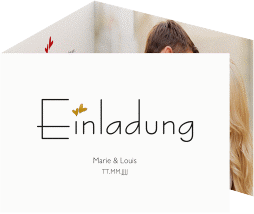 Klick: Details zu Hochzeitseinladung "Twohearts" anzeigen Hochzeitseinladung "Twohearts"