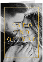 Einladungskarte Hochzeit "Moment"