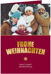 Weihnachtskarte "Festtag"