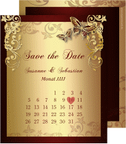 Save the Date-Kalenderblatt "Toulouse"