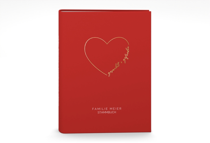 Stammbuch A5 Lebenstraum Stammbuch A5 rot gold