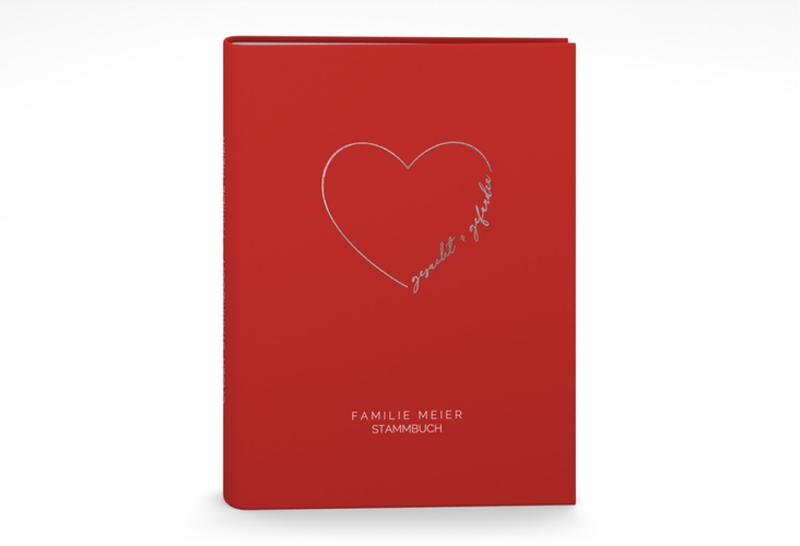 Stammbuch A5 Lebenstraum Stammbuch A5 rot silber