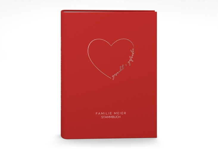 Stammbuch A5 Lebenstraum Stammbuch A5 rot rosegold