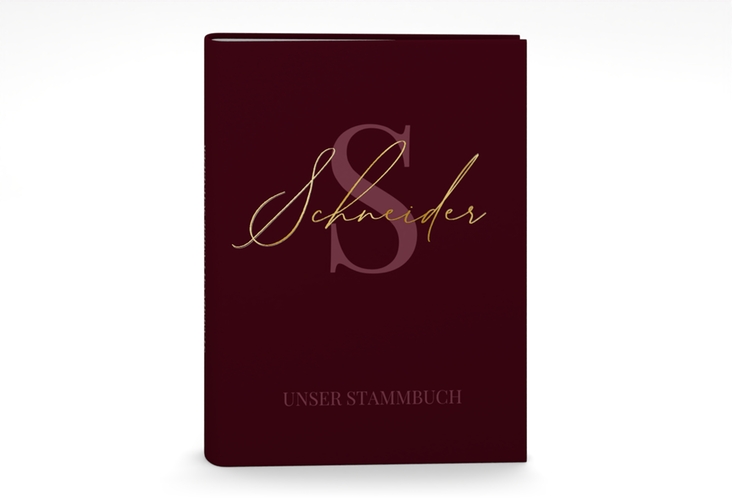 Stammbuch A5 Familienname Stammbuch A5 rot gold