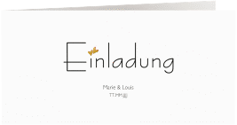 Klick: Details zu Hochzeitseinladung "Twohearts" anzeigen Hochzeitseinladung "Twohearts"