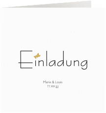 Klick: Details zu Hochzeitseinladung "Twohearts" anzeigen Hochzeitseinladung "Twohearts"