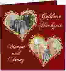 Hochzeitseinladung Goldene Hochzeit