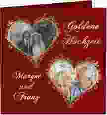 Hochzeitseinladung Goldene Hochzeit