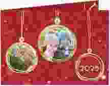 Weihnachtskarte "Weihnachtskugel"