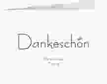 Danksagungskarte Hochzeit "Twohearts"