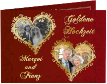 Danksagungskarte Hochzeit "Goldene Hochzeit"