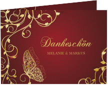 Danksagungskarte Hochzeit "Eternity"