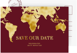 Klick: Details zu Save the Date-Postkarte "Traumziel" anzeigen Save the Date-Postkarte "Traumziel"