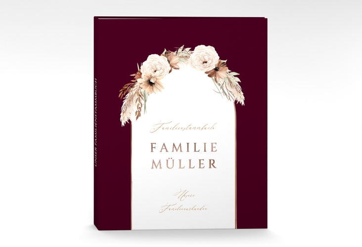 Stammbuch A4 Blumenbogen Stammbuch A4 rot rosegold