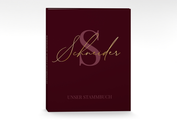 Stammbuch A4 Familienname Stammbuch A4 rot gold