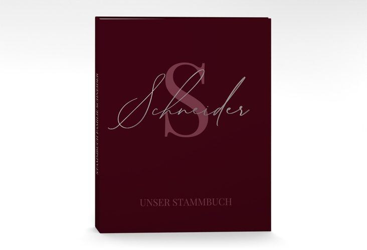 Stammbuch A4 Familienname Stammbuch A4 rot silber