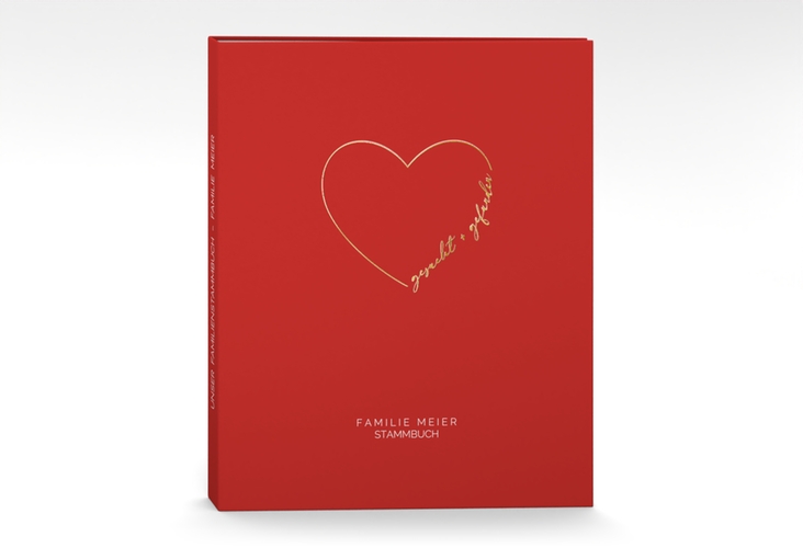 Stammbuch A4 Lebenstraum Stammbuch A4 rot gold