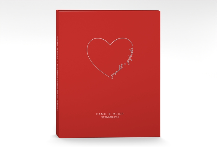 Stammbuch A4 Lebenstraum Stammbuch A4 rot silber