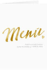 Klick: Details zu Menükarte Hochzeit "Glam" anzeigen Menükarte Hochzeit "Glam"