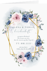 Kirchenheft Hochzeit "Dustyblue"