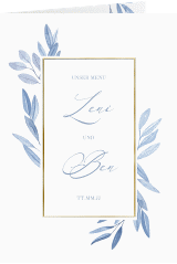 Klick: Details zu Menükarte Hochzeit "Classicblue" anzeigen Menükarte Hochzeit "Classicblue"