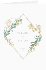 Menükarte Hochzeit "Verde"