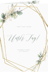 Kirchenheft Hochzeit "Greenish"