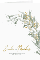 Klick: Details zu Menükarte Hochzeit "Eucalyptus Green" anzeigen Menükarte Hochzeit "Eucalyptus Green"