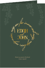 Klick: Details zu Menükarte Hochzeit "Efeugrün" anzeigen Menükarte Hochzeit "Efeugrün"