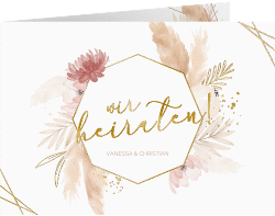 Hochzeitseinladung "Bohostyle"