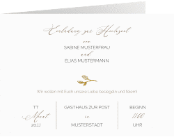 Klick: Details zu Hochzeitseinladung "Plain" anzeigen Hochzeitseinladung "Plain"