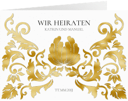 Klick: Details zu Hochzeitseinladung "Royal" anzeigen Hochzeitseinladung "Royal"