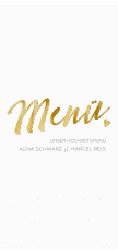 Klick: Details zu Menükarte Hochzeit "Glam" anzeigen Menükarte Hochzeit "Glam"