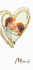 Menükarte Hochzeit "Liebe"