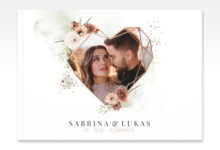 Gästebuch A4 quer Odeur A4 quer, Hardcover rosegold
